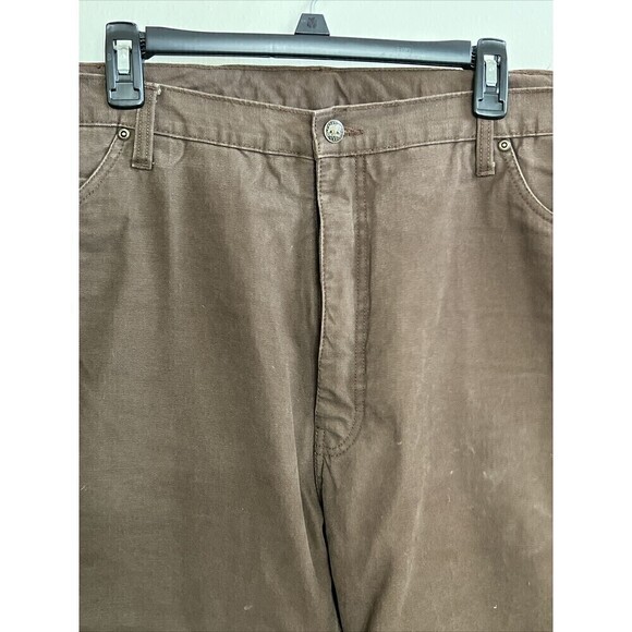Berne Brown Insulated Carpenter Pants 38x32 Very Nice - Picture 3 of 12
